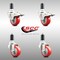 Service Caster 3 Inch 316SS Red Poly Swivel 1-3/8 Inch Expanding Stem Caster Lock Brake, 2PK SS316TTLEX20S314-PPUB-RED-2-S-2-138 - alternate 4